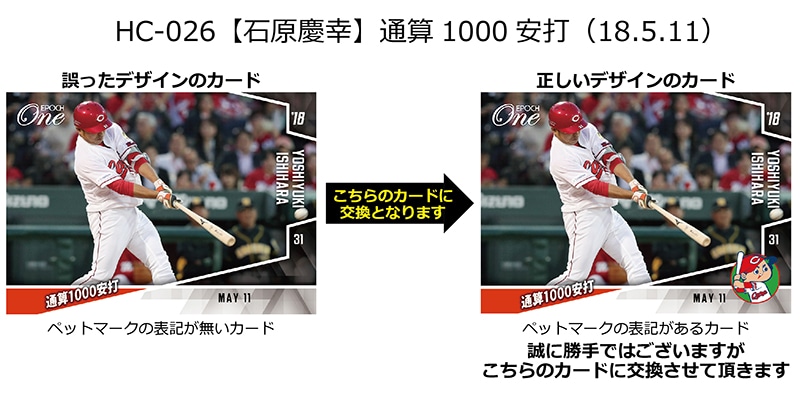 カード表記の誤りに関するお詫びとお知らせ